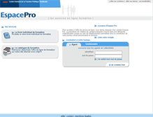 Tablet Screenshot of espacepro.cnfpt.fr